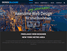 Tablet Screenshot of derekmccabe.com